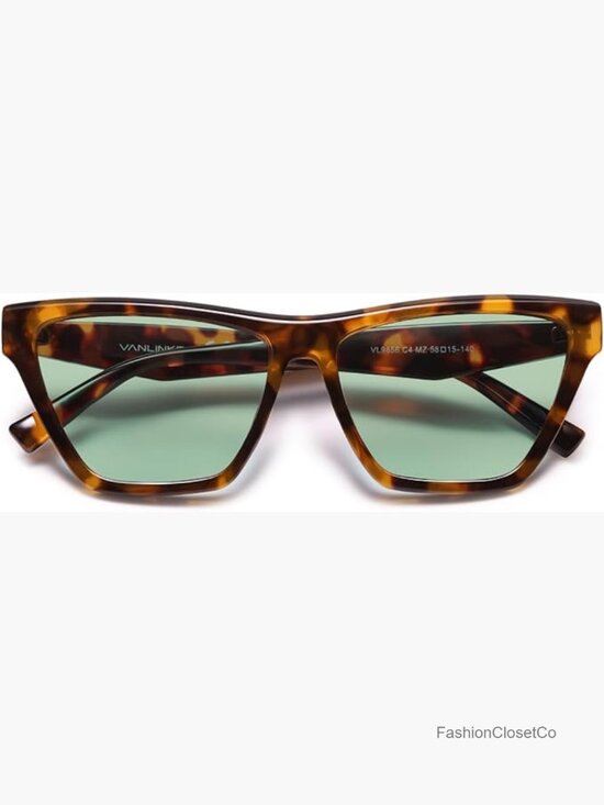 Retro Polarized Square Sunglasses UV400 Protection for Women Classic Driving main image 6